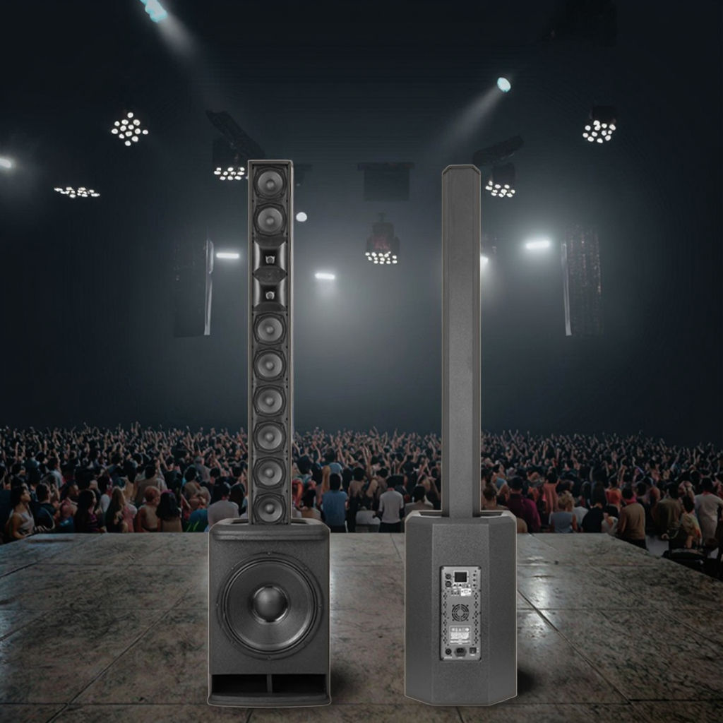 loa cột 8 và siêu trầm 15 in