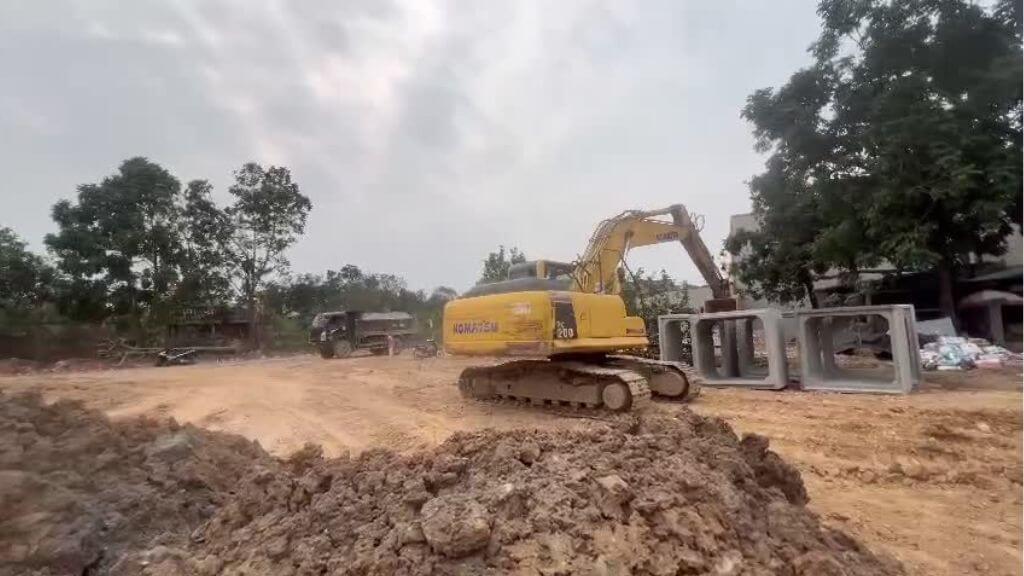 Thi Công Mặt Bằng Khu Nhà Ở Dự Án HOPLAND Cổ Loa - Đông Anh